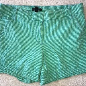JCrew seersucker shorts 4 inch